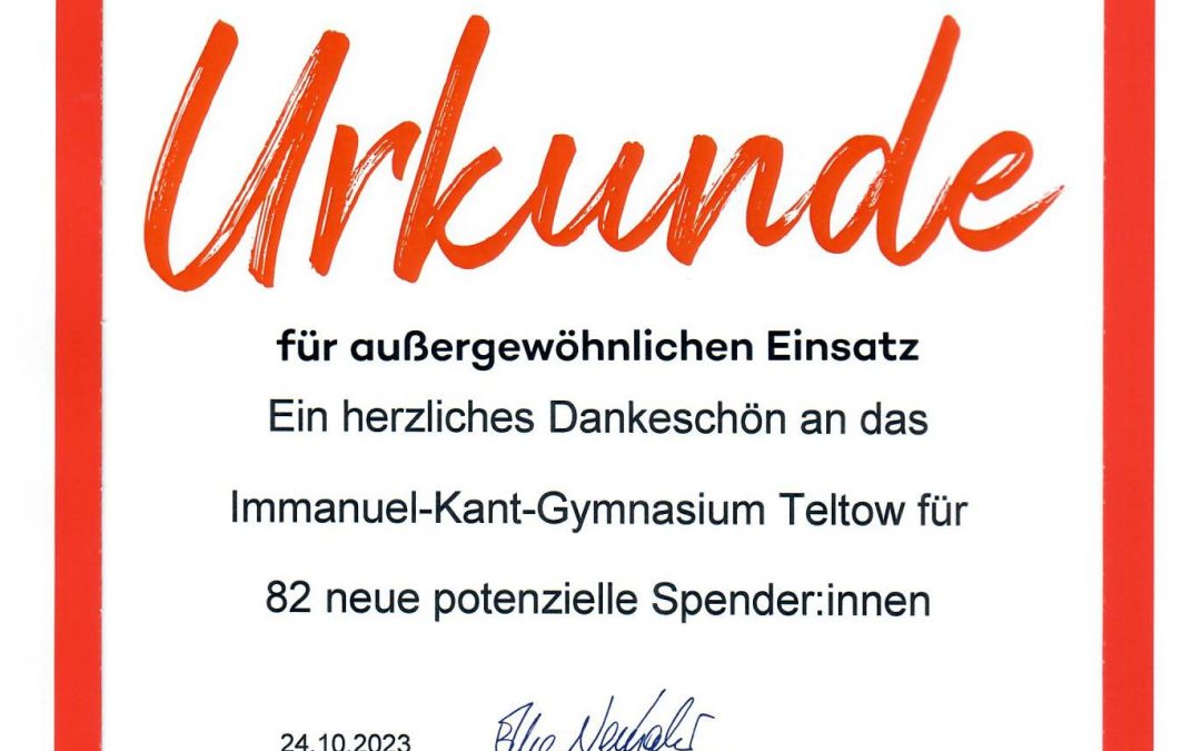 Spendenaktionen – Update April 2024