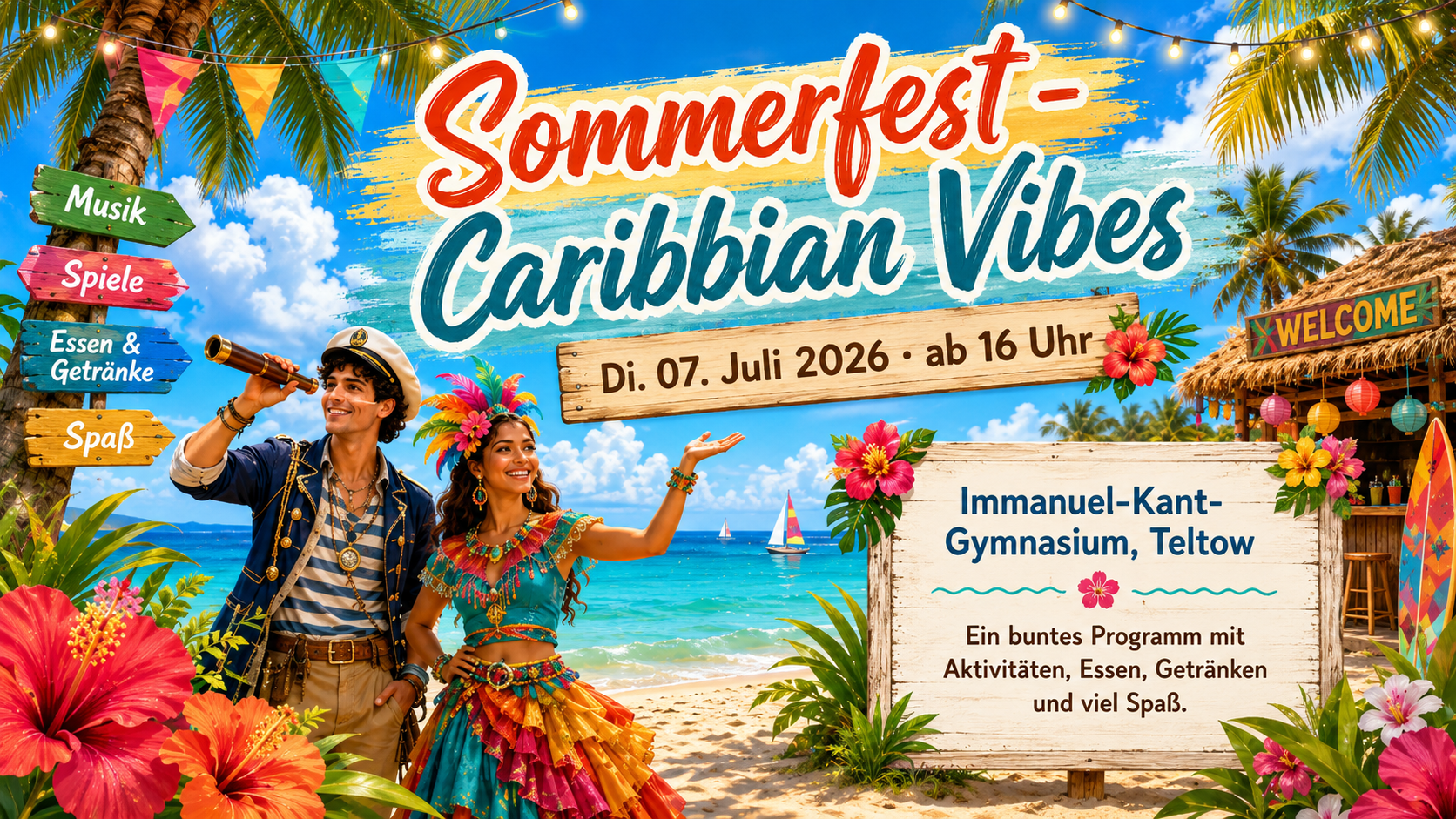 Sommerfest 2026: Caribbean Vibes am Immanuel-Kant-Gymnasium